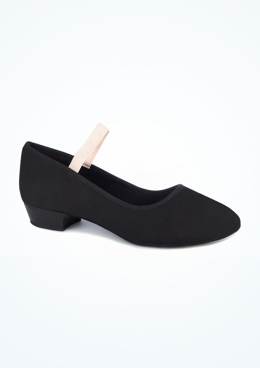 Move Dance Judy Canvas Character Shoe Low 1" - Black