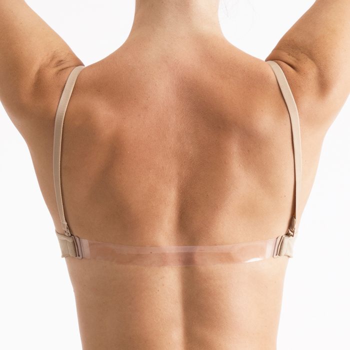 Silky Seamless Clear Back Bra Top
